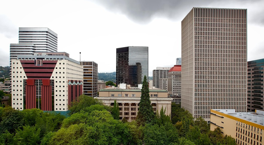 Downtown Portland Oregon City Scape